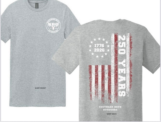 SBO 250 Years Flag Shirt Grey