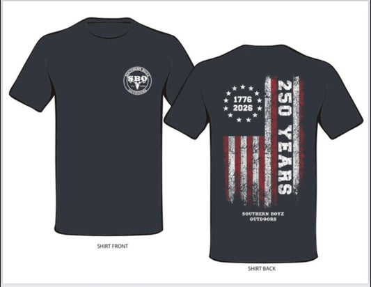 SBO 250 years Flag shirt Blue