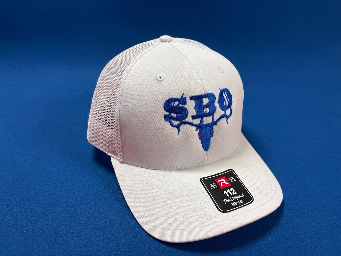 SBO White/Blue Hat