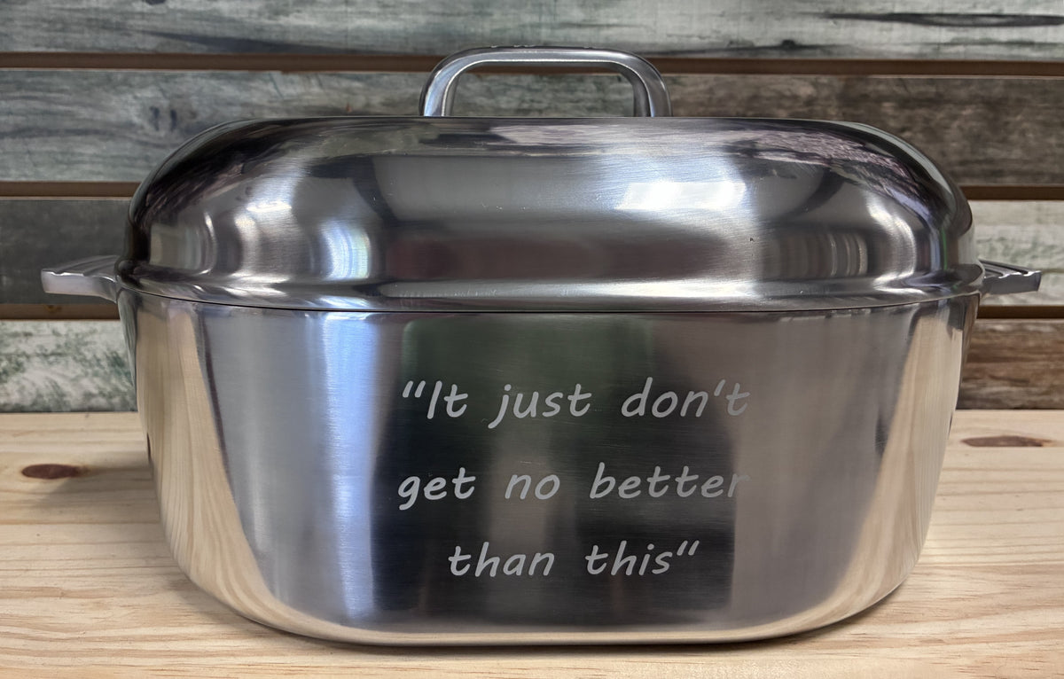 Cajun Cookware Engraved 13" Oval Roaster