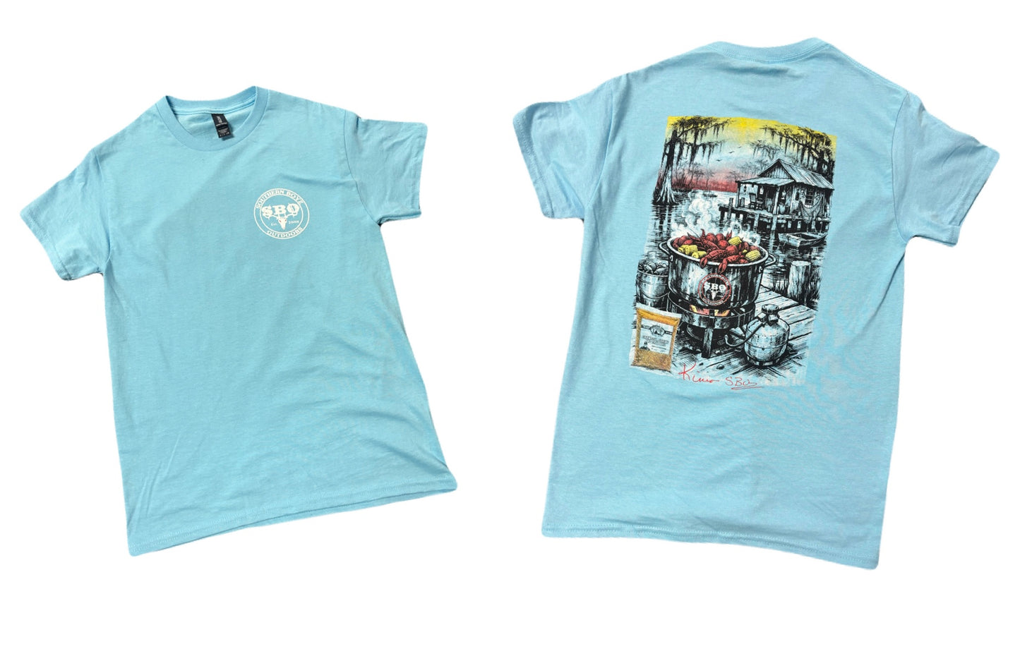 Blue SBO Crawfish Boil Tee