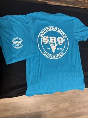 bright blue SBO T-shirt