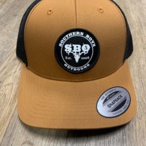 SBO YUPOONG Caramel/Black  LOGO PATCH HAT