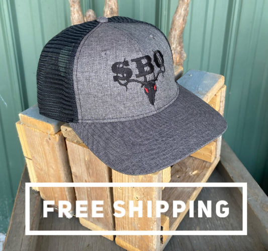 SBO Dark Grey & Black Hat