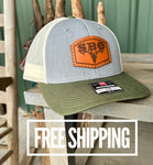 SBO Richardson 3 colored hat with leather patch